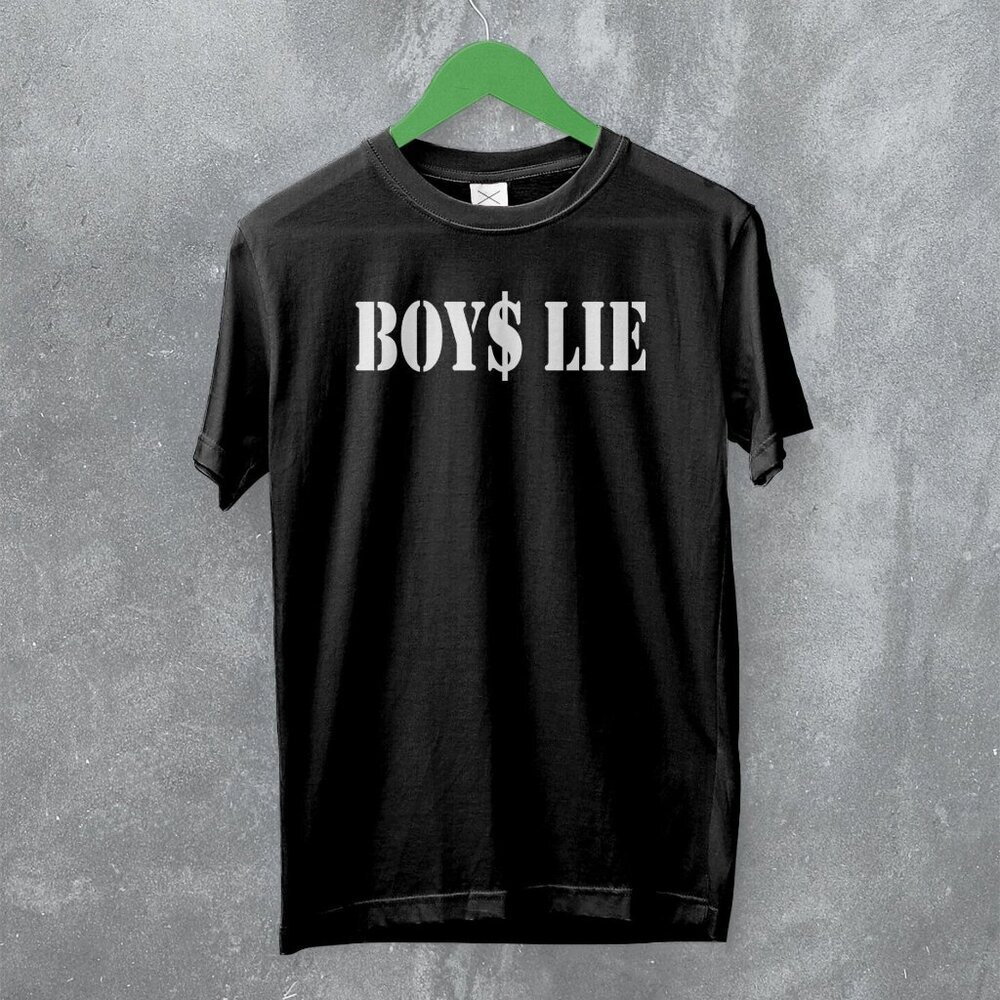 Y2K Boys Lie Funny Girly Quote Trendy Fashion Aesthetic Statement T-Shirt 81